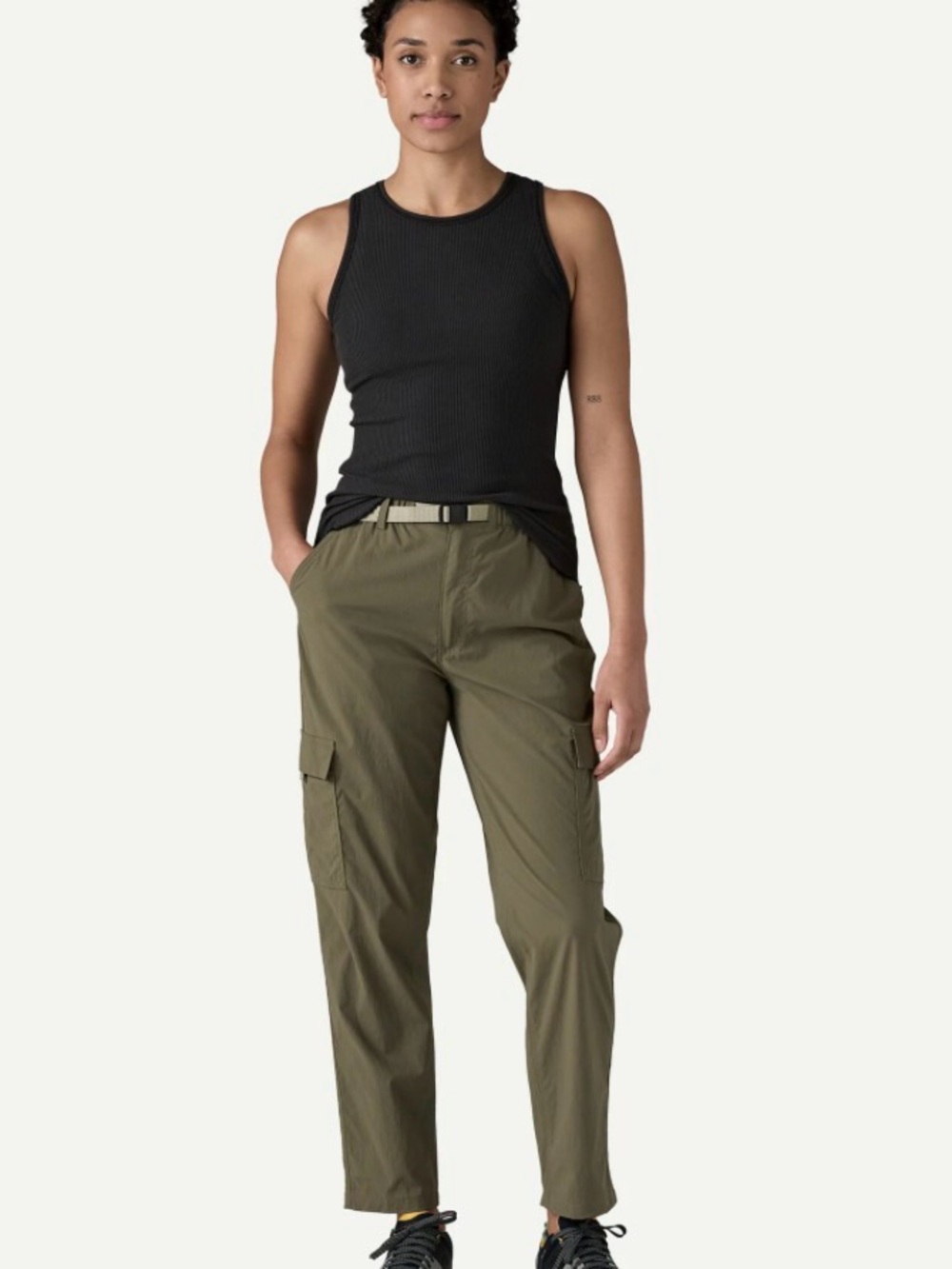 Patagonia Olive Green Utility Track Pants - Women's Cargo Joggers